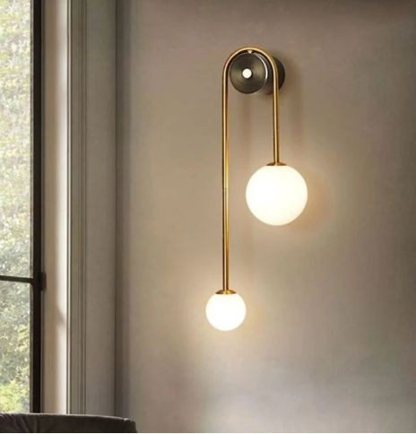 لوستر دیواری فلزی حبابی D110