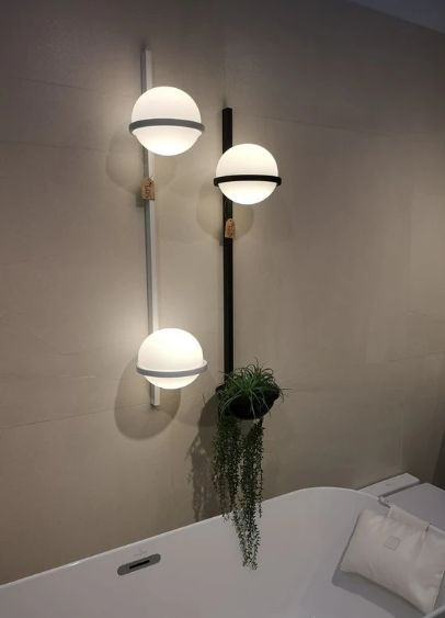 لوستر دیواری فلزی حبابدار D129