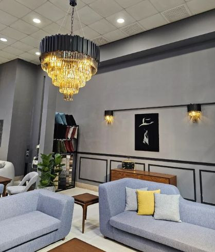 لوستر دیواری کریستالی c114