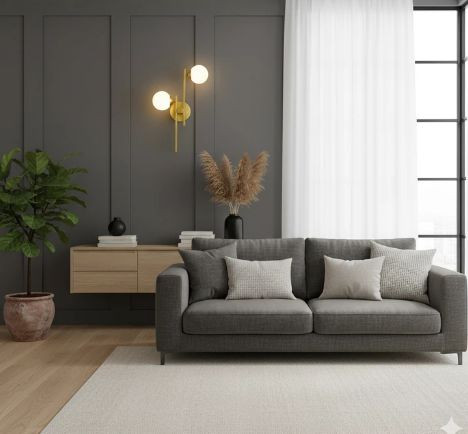 دیوارکوب فلزی مدرن حبابی D131