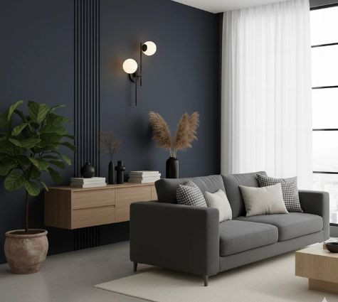 دیوارکوب فلزی مدرن حبابی D131