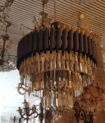 لوستر کریستالی c105 قطر ۶۰