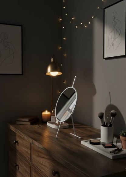 ایینه رومیزی فلزی مدرن E۱۶۲