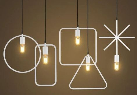 لوستر اویز اشکال هندسی مدرن حبابی A127