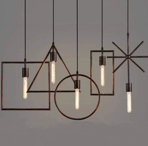 لوستر اویز اشکال هندسی مدرن حبابی A127
