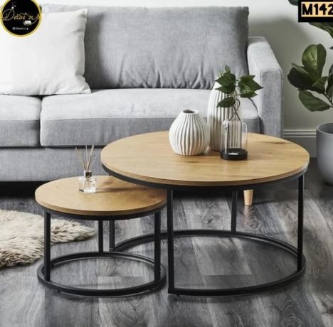 میز جلومبلی دو تیکه پایه فلزی کد M142