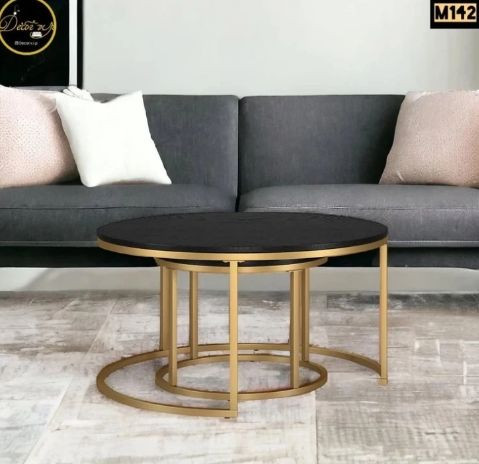 میز جلومبلی دو تیکه پایه فلزی کد M142