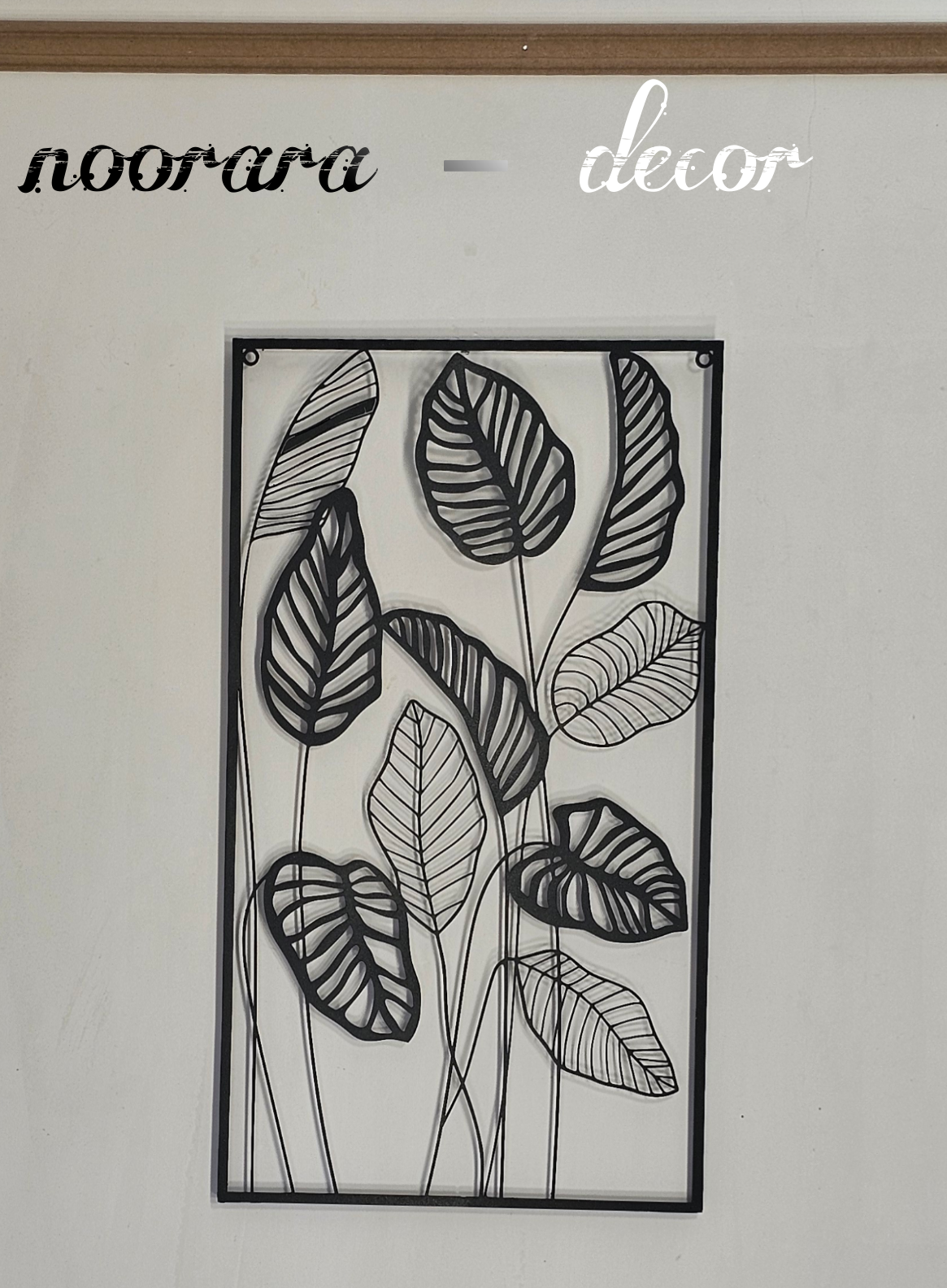تابلو لیزری فلزی طرح برگ t.104